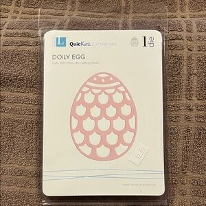 NEW QuicKutz Doily Egg Cutting Die - Lifestyle Crafts